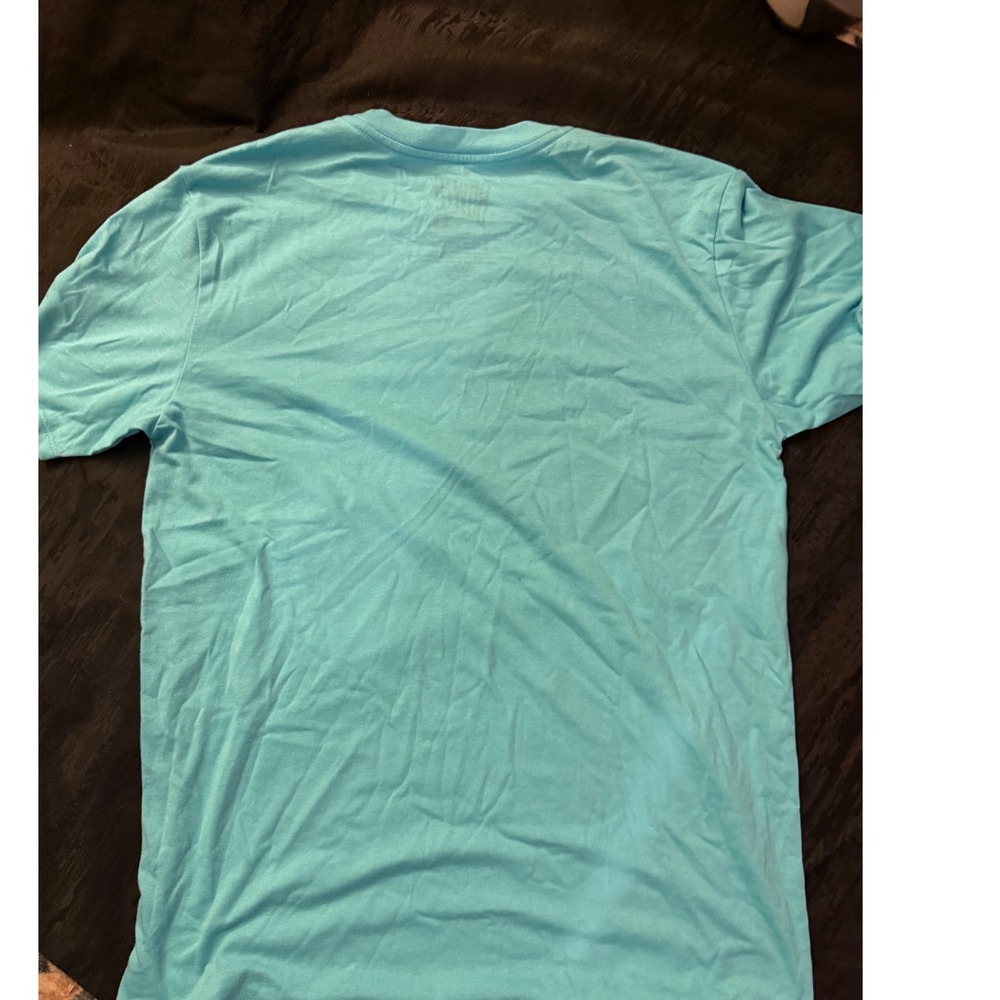 NWT David Bowie Aladdin Sane Graphic T-Shirt Adult Small Blue  Licensed - Picture 4 of 5